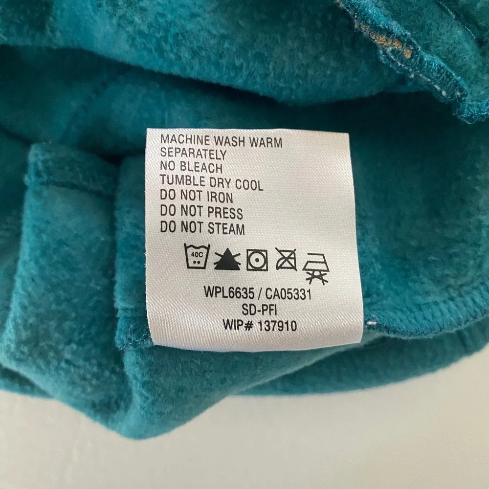 Woolrich Womens Atlantic Hunt Teal Plaid Fleece Full Zip Vest 18531‎ Large